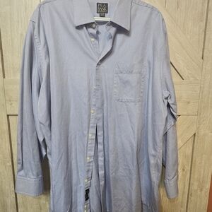 Jos. A. Bank Signature Collection Blue Dress Shirt 17 1/2 x 34